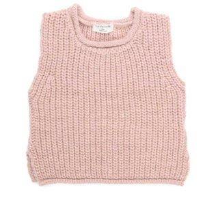 1+In the family GABRIEL PINK VEST FOR BABY GIRL
